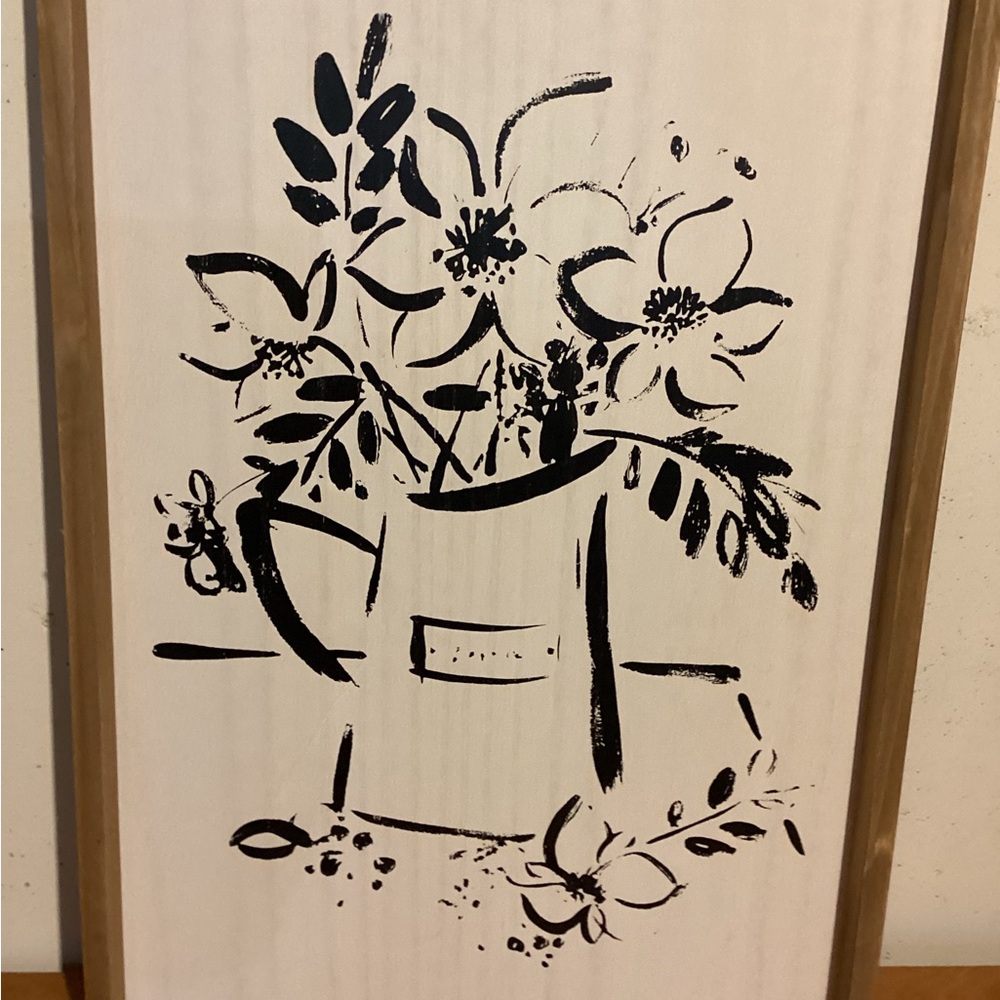 NWT Hobby Lobby Black and White Botanical Art & Decals
